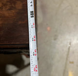 Wooden Mid Century Modern Beside Table With Rose Painted Details