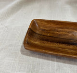 Small Hand Carved Wooden Catchall