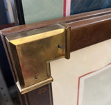 1970s Signed Lighthouse Lithograph in Frame With Brass Corners, New York