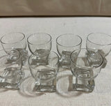 1970s Collection of Geometric Shot Glasses- Set of 7