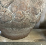 Large Sculptural Vase/Planter With Foliage Accents