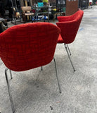 Vintage Red Coalesse Steelcase Abstract Chair