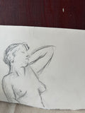 Cropped Nude Drawing of a Woman