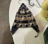 Vintage Handmade Winter Hat With Animal Details