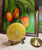 Vintage Lucite Lemon Trivet