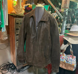 90's Vintage Sanoma Brown Leather Jacket