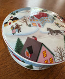 Mikasa Christmas Themed Ceramic Bowl With Lid