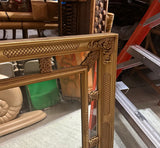 Vintage Gold Detailed Rectangular Wall Mirror