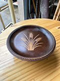 Wooden Music Box Tray With Wheat Details