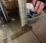 Large Vintage Table Mirror With Blue and Gold Accents