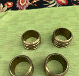 Collection of Brass Napkin Rings- Set of 4