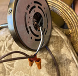 Pair of Art Deco Bronze Wall Light Fixtures