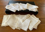 Antique Linen Napkins Set of 18