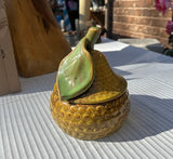 Ceramic Painted Pear Cookie Jar