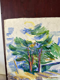 Bright and Bold Watercolor Painting of Tree