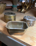 Collection of Small Brass Boxes and Bowl- Set of 3