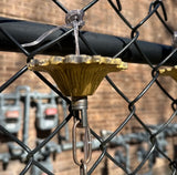 Trio of Gold and Crystal Pendant Lights