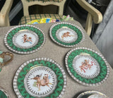 Vintage Austria Ceramic Green Tea Set