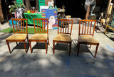 Fluted Neoclassical Design Dining Chairs Entertaining Style- Set of 4