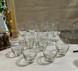 Large Collection of "S" Monogrammed Glasses- Set of 12