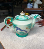 Vintage Asian Style Ceramic Teapot