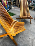 Collection of Vintage Wooden Foldable Low Chairs
