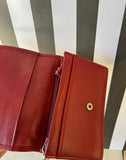 Vintage Red Coach Leather Wallet