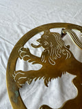 Brass Lion Standing Serving Dish