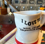 Ceramic Crushed "Love You" Mug