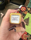 Pair of Ceramic Salt and Pepper Shakers With Gold Accents