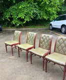 Tufted Green Chairs- Collection of 5 With a Kings Chair Included
