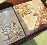 Wooden and Tile Italian Style Decorative Tray
