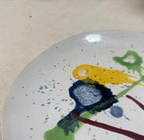 Splatter Paint Handmade Pottery Plate