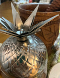 1970s Silver Etched Pineapple Box