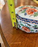 Yukiyama Paki Floral Ceramic Dish With Lid and Floral Details