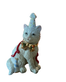 Ceramic Lennox Birthday Cat With Party Hat