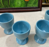 Collection of Blue Ceramic Cups- Set of 4
