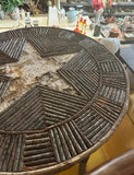 Cabin Fever, Mountain House, Wooden Side Table With Star Design