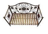 Small Gold Metal Vintage Detailed Dog Bed