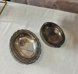 Pair of Silver Oval Decorative Trays