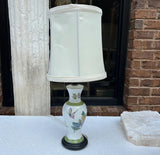 Small Ceramic Lamp With Butterfly Details
