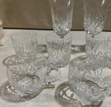 Collection of Detailed Champagne Glasses, Mugs, Etc- Set of 9
