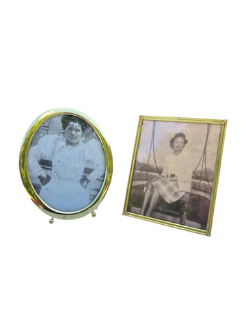 Pair of Vintage African American Photos in Gold Frames