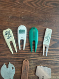Instant Collection of Vintage Golf Divot Repair Tools- Set of 7