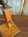 Small Rustic Wooden Table Lamp