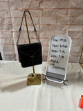 Small Back Faux Gator Skin Liz Claiborne Hand Bag With Chain Accents