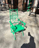 Kelly Green Painted Outdoor Metal Salterni Chair