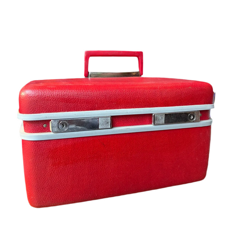 Vintage Red First Aid Travel Case