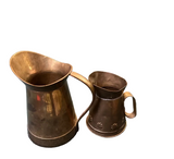 Pair of Miniature Brass Pitcher Style Vases