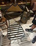 Gold and Black Skinny Wired Chair